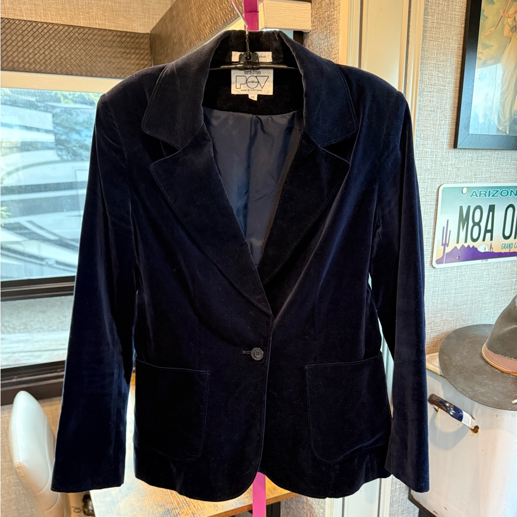 Vintage Nordstrom Point Of View Cotton Velveteen Women’s Blazer Size 6/8